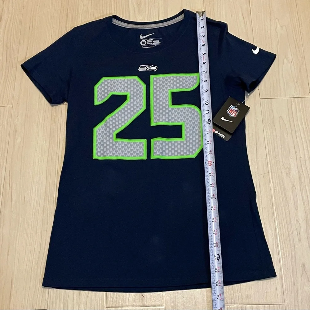 NWT T-Shirt NFL Nike Seattle Seahawks #25 Sherman Slim Fit Woman’s Size M Cotton